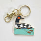 Loon Enamel Keychain