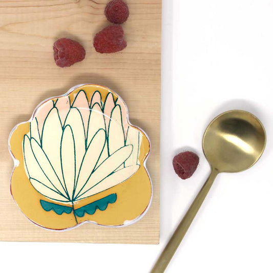 Protea Spoon Rest Mustard