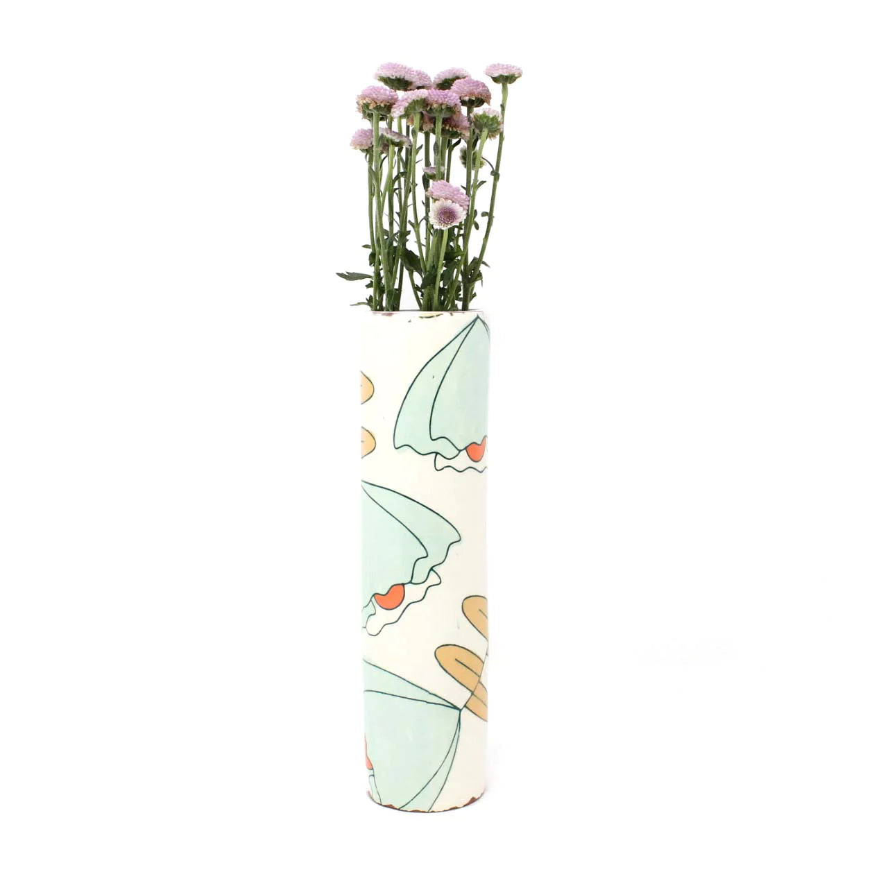 Tulip Narrow Vase Mint