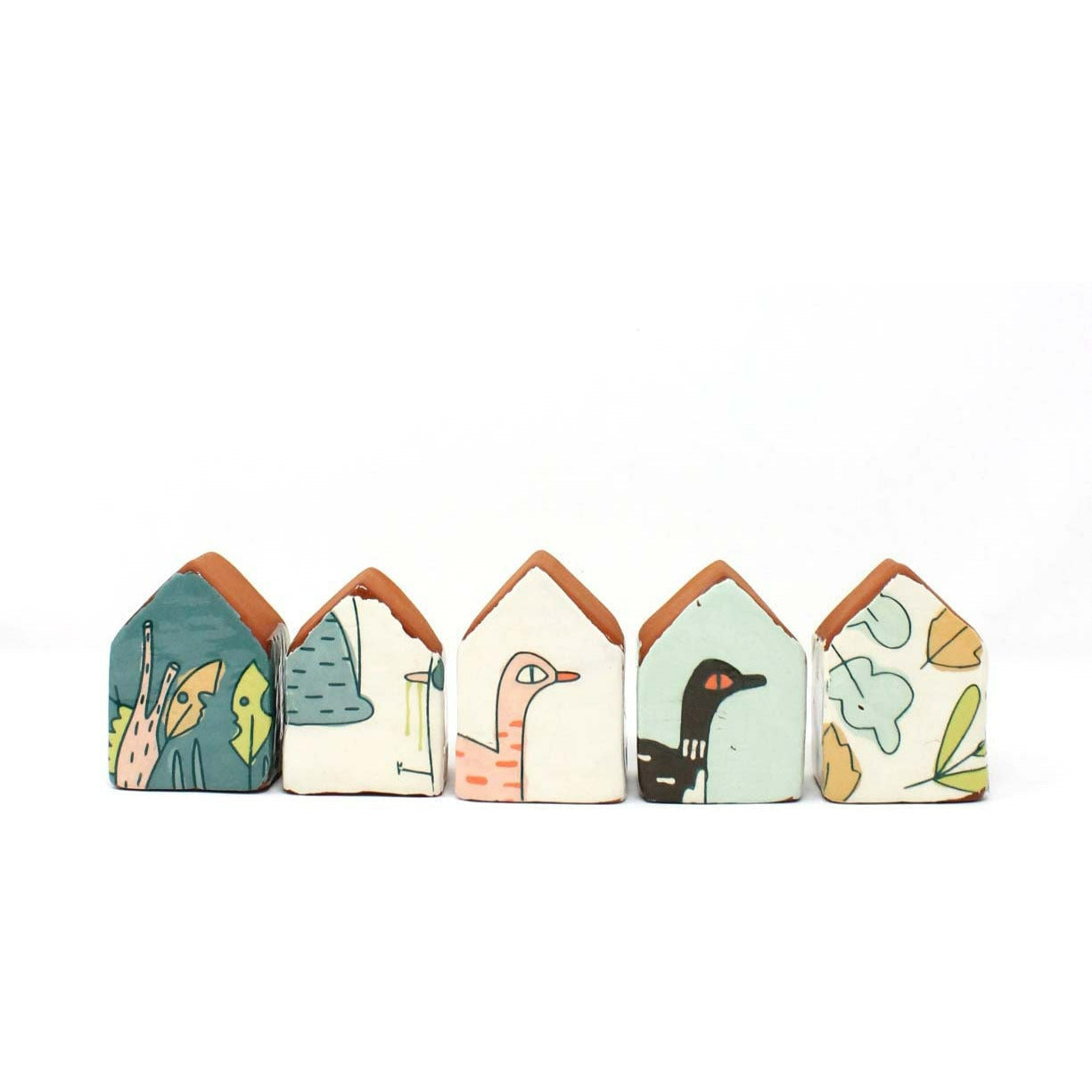 Swan Mint 3.625" House Sculpture