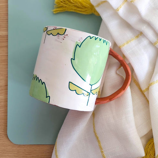 Protea Mug Green