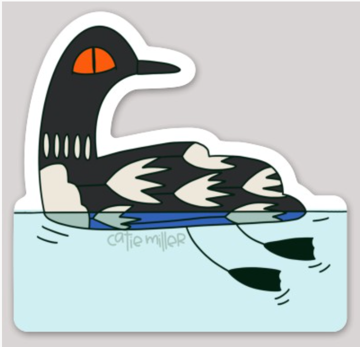 Loon Vinyl Sticker